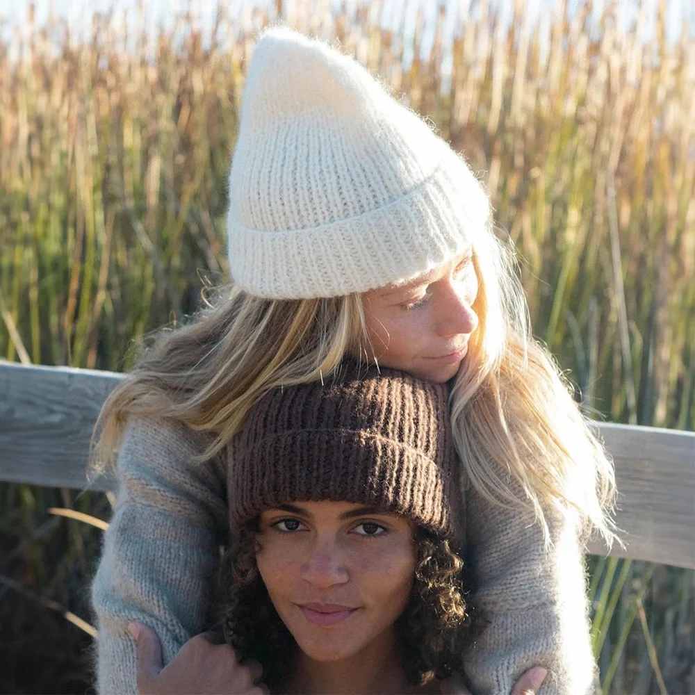 Cozy Ribbed Beanie Hat - Rust - Picture 5 of 5